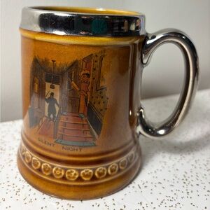 Vintage Lord Nelson pottery mug England “Silent Night”